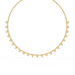 Graduated Round Lab Grown Diamond Fringe Necklace - View 8