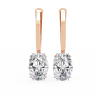 Best Oval Lab Grown Diamond Earrings Perfect Anniversary, Birthday & Bridal Gift - View 5