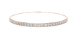 Single Classic Row Round Moissanite Diamond Tennis Bracelet - View 2