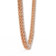 Round Cut Lab Grown Diamond Tennis V Necklace - View 5