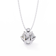 Round Lab Grown Diamond Solitaire Pendant with Six Prong Setting - View 10