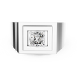 Cushion Cut Moissanite Diamond Men's Square Signet Ring - View 3