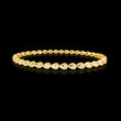 Round Cut Moissanite Diamond Station Bracelet with Open Marquise Links