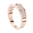 Round Cut Lab Grown Diamond Men's Hourglass Chevron Point Statement Ring - View 11