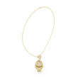 Sports Theme Ball Motif Charm Pendant with Round Moissanite Diamond - View 10