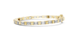Emerald Cut Lab Diamond Contemporary Tennis Bracelet - View 4