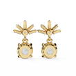 Stunning Lab Created Diamond Baguette and Round Brilliant Harmony Earring - View 7