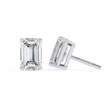 Stunning Lab Diamond Emerald Cut Earrings Crafted with Care Designed to Dazzle For Her - View 2