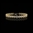 Round Cut Lab Diamond Statement Floral Bracelet