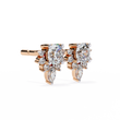 Sustainable Sparkle Top Luxury Round Cut Lab Grown Diamond Earring For Soft Corner - View 10