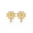 Sustainable Sparkle Top Luxury Round Cut Lab Grown Diamond Earring For Soft Corner - View 5