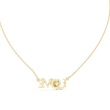 LOVE Alphabet Typography Pendant with Round Lab Grown Diamond - View 7