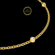 Three Bezel Set Round Lab Diamond Station Bracelet - View 7