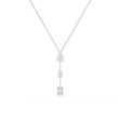Three Mix Shape Lab Grown Diamond Drop Pendant Necklace - View 10