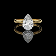 Timeless Teardrop Pear Lab Diamond Solitaire Engagement Ring