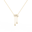 Toi Et Moi Teardrop Lab Grown Diamond Necklace - View 8
