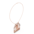 Divine Radha Krishna Peacock Frame Lab Grown Diamond Pendant - View 11