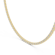 Bezel Setting Round Lab Grown Diamond Tennis Necklace - View 2