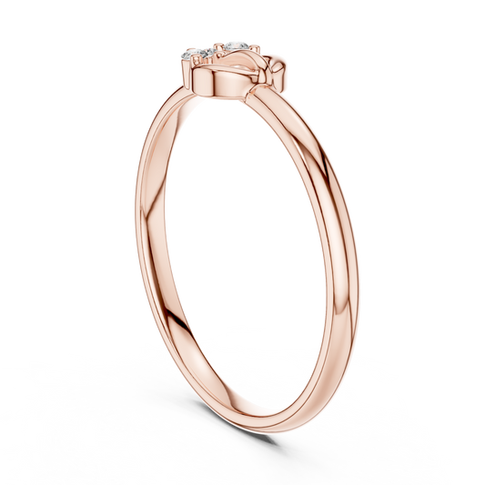 Desire Round Cut Lab Diamond Ring For Every Look - View 2