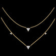 Two Layered Triangle Lab Grown Diamond Pave Necklace