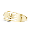Round Cut Lab Grown Diamond Men's Architectural Side Cutout Statement Band - View 10