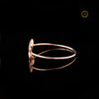 Heart & Round Cut Lab Diamond Heart Motif Open Bracelet - View 3