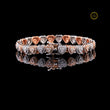 Two Tone Heart Diamond Bracelet VVS1 Lab-Grown Bridal Jewelry Ivevar Luxury - View 2