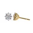 Ultimate Collection of Luxury Round Cut Lab Created Diamond Six Prong Solitaire Elegance Earring - View 2