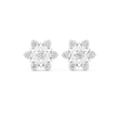 Cluster Round Moissanite Diamond Star Motif Studs Earring - View 3