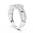 Round Cut Lab Grown Diamond Men's Round Medallion Double Pave Border Ring - View 9