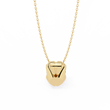 Round Lab Grown Diamond Pendant with Heavy Four Prong Double Bail Setting - View 8