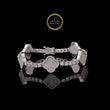 VVS1 Lab Diamond Flower Bangle Bridal Jewelry by Ivevar Luxury