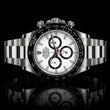 White Dial Chronograph Stainless Steel Ceramic Bezel Luxury Watch - View 2