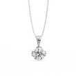 Circular Silhouette Charm Pendant Center Round Lab Grown Diamond - View 4