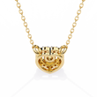 Heart Shape Halo Pendant with Round Lab Grown Diamond - View 10