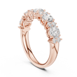 Timeless Round Lab Diamond Half Eternity Wedding Band - View 11