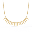 Geometric Lab Grown Diamond Fringe Statement Necklace - View 8