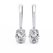 Best Oval Lab Grown Diamond Earrings Perfect Anniversary, Birthday & Bridal Gift - View 2