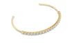 Open Cuff Round Lab Diamond Bracelet for Women - View 4